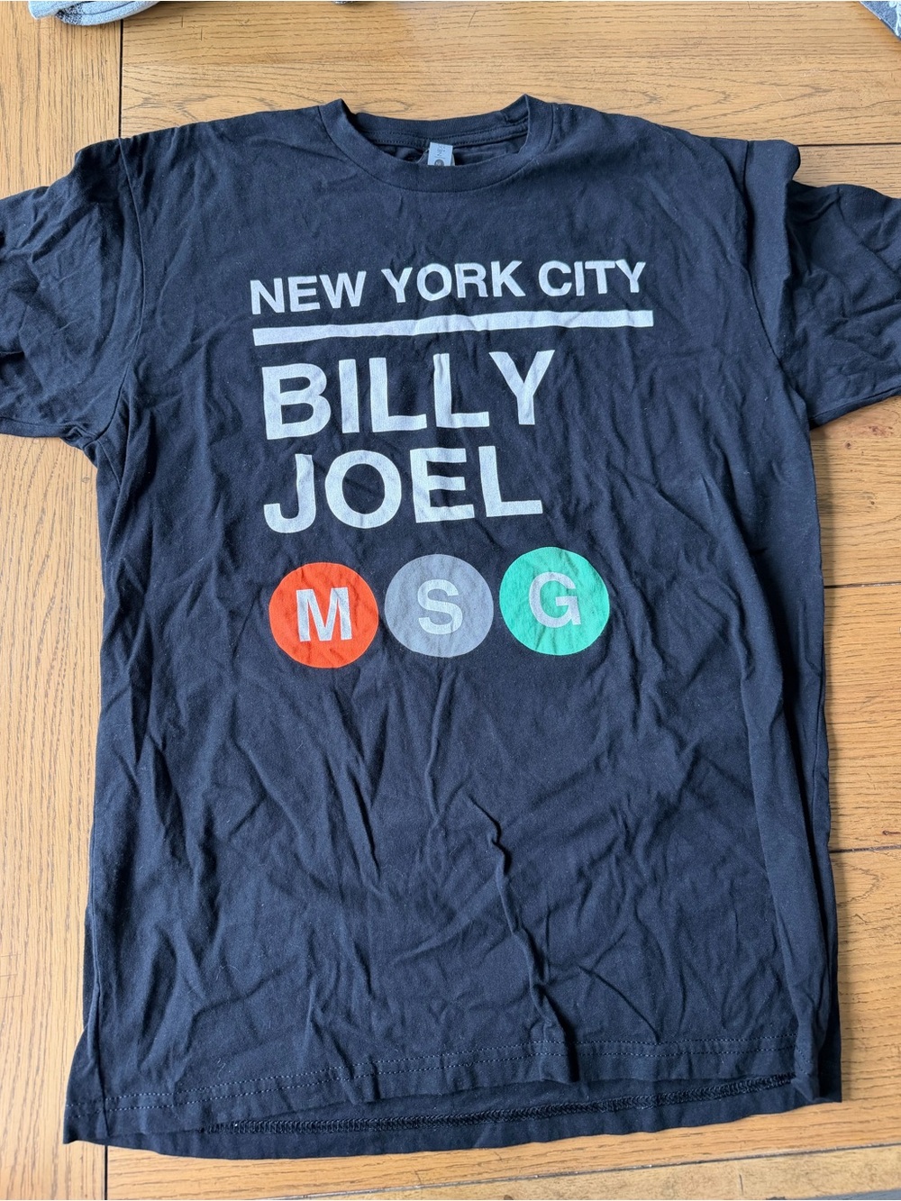 Billy Joel MSG New York City Subway Graphic T-Shirt Size L next level apparel
